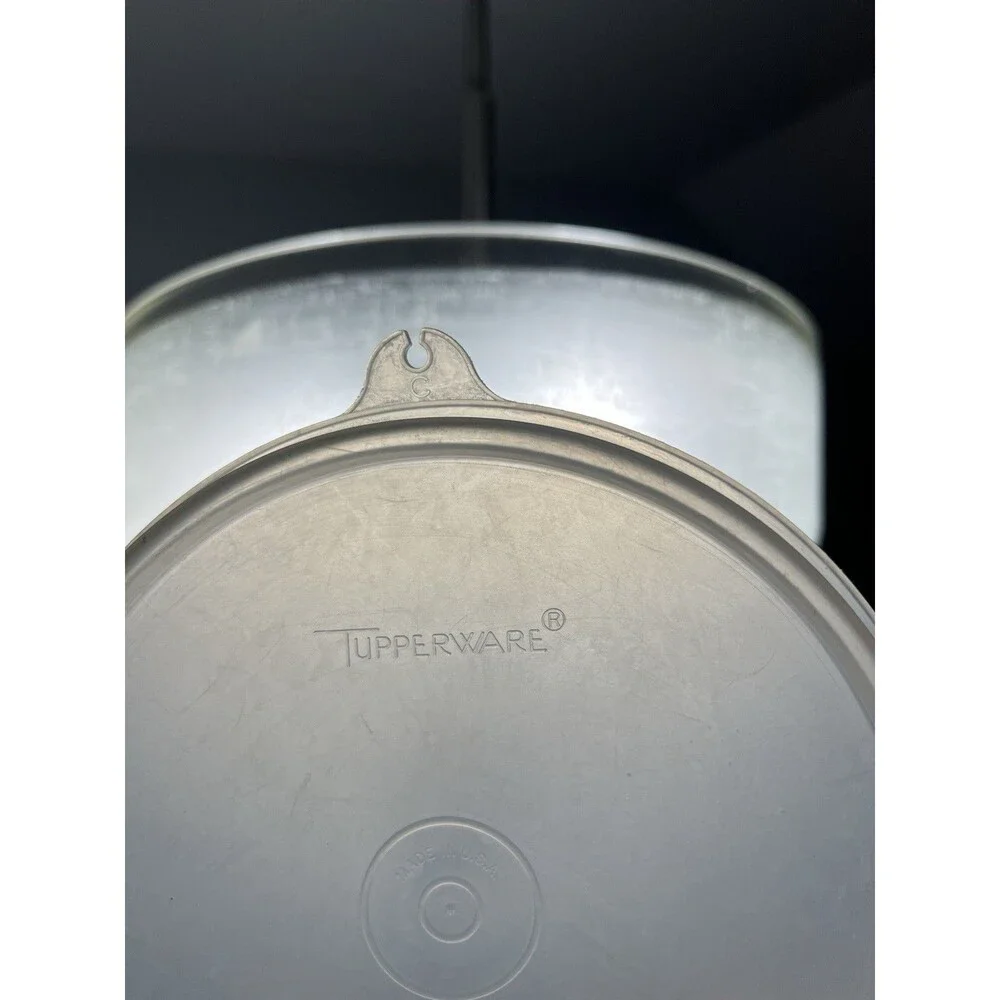 Tupperware Vintage OEM Replacement Lid Seal 227-80 Tab C Clear Round USA Made